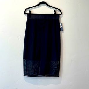 Milly black midi pencil cocktail skirt with tags, size 10